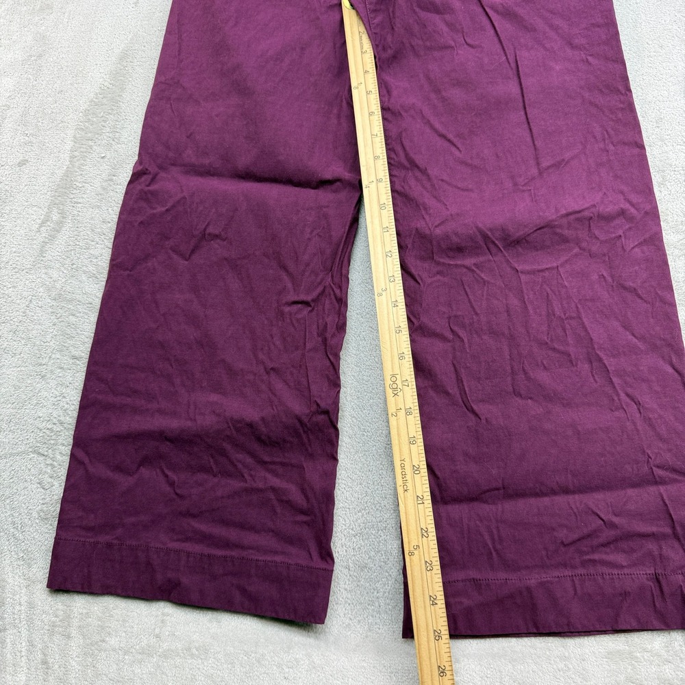Maeve Wide Leg Pants in Deep Plum - Picture 3 of 12